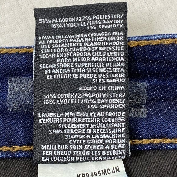 KUT From The Kloth Womens size 4 Boyfriend Blue Jeans Straight Leg Distressed - Picture 9 of 10